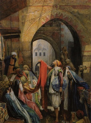 John Frederick Lewis A Cairo Bazaar