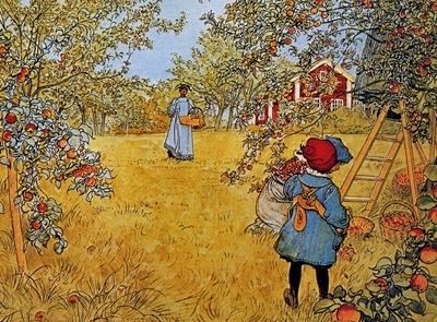 Carl Larsson Apple Orchard, De