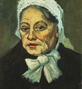 Head of an Old Woman with White Cap The Midwife