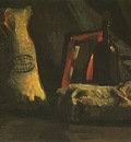 Still Life with Two Sacks and a Bottle