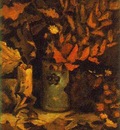 Vase with Dead Leaves