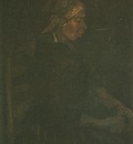 Peasant Woman, Seated, with White Cap