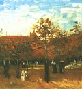 Bois de Boulogne with People Walking, The