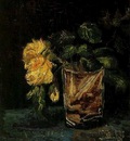 Glass with Roses
