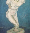 Plaster Statuette of a Male Torso