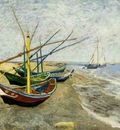 Fishing Boats on the Beach at Saintes Maries