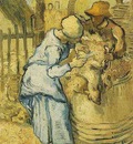 Sheep Shearers, The after Millet