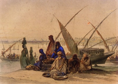 Amedeo Preziosi On The Banks Of The Nile