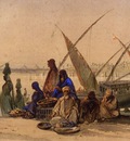 Amedeo Preziosi On The Banks Of The Nile
