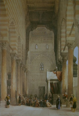 David Roberts Interior Of The Mosque Of The Metwalis