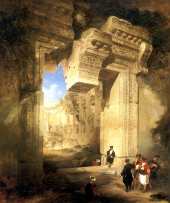 David Roberts The Gateway Of The Great Temple At Baalbec
