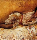 Edwin Lord Weeks Moorish Girl Lying On A Couch