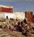 Edwin Lord Weeks Moroccan Market In Rabat