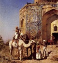 Edwin Lord Weeks Old Blue Tiled Mosque Outside Of Delhi