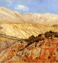 Edwin Lord Weeks Village In Atlas Mountains In Morocco