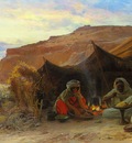Eugene Alexis Girardet Bedouins In The Desert