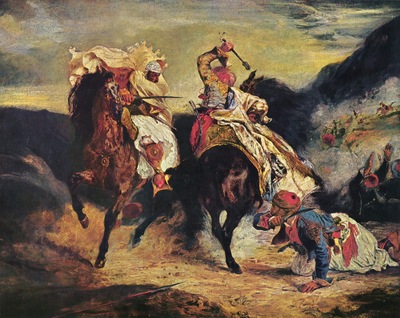 Eugene Delacroix Combat Of The Giaour And The Pasha