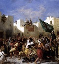 Eugene Delacroix The Fanatics Of Tangier
