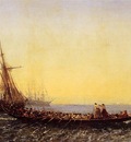 Felix Ziem Harbour In Constantinople