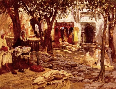 Frederick Arthur Bridgman An Eastern Courtyard