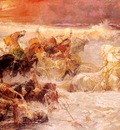 Frederick Arthur Bridgman Pharaohs Army Engulfed By The Red Sea