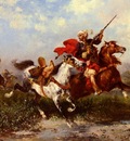 Georges Washinton Combats De Cavaliers Arabes