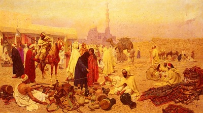 Giulio Rosati An Arabian Market