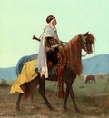 Gustave Clarence Rodolphe Boulanger An Arab Horseman