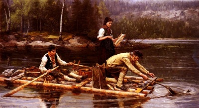 Jahn Ekenaes Fischfang Am Flusse