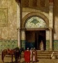 Thomas Millar Addison A Rest Outside A Mosque