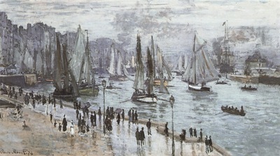 Fishing Boats Leaving the Port of Le Havre [1874]