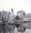 Honfleur, the Old Port and The Lieutenance Postcard