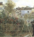 Auguste Renoir Monet Painting in his Garden [1873]