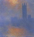 Houses of Parliament, Effects of Sunlight in the Fog [1900 1901]