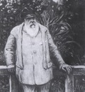 Albert Andre Monet in his Garden [1922]