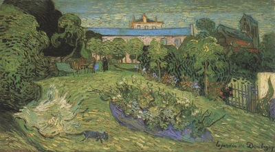 garden of daubigny, auvers sur oise