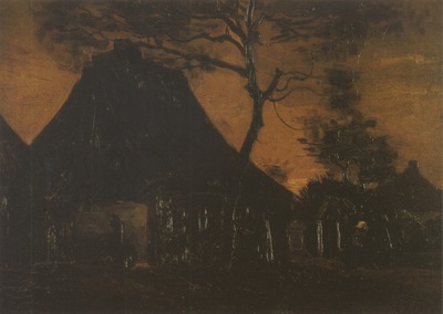 cottage with trees, nuenen