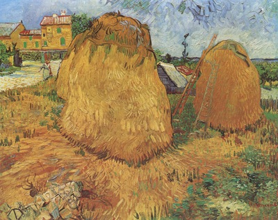 haystacks in provence, arles