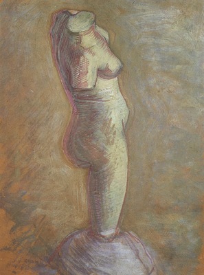 plaster statue of female, nuenen