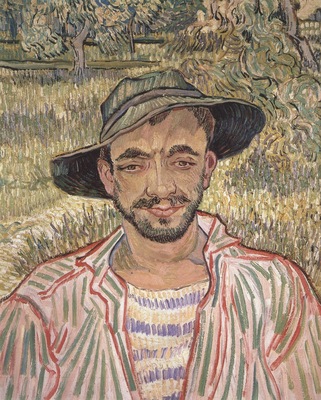 portrait of a young peasant, saint remy