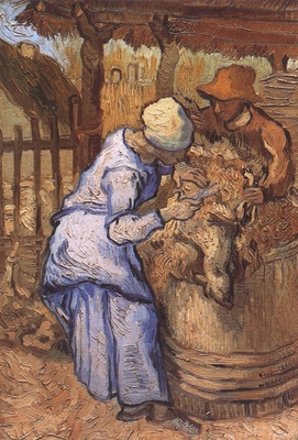 sheep shearers as millet , saint remy