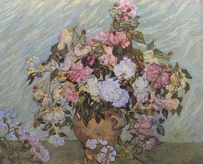 still life vase with roses, saint remy