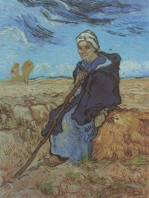 the shepherdess as millet , saint remy