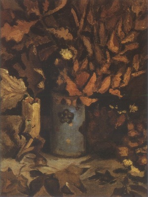 vase with dried leaves, nuenen