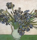 still life vase with irises, saint remy