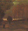 autumnal scenery at evening, nuenen