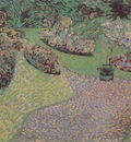 garden in auvers, auvers sur oise