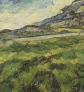 green wheat field, saint remy