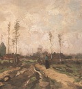 landscape with church and farm, nuenen