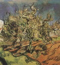 landscape with trees and a house, auvers sur oise 1890, auvers sur oise